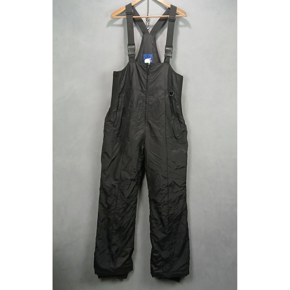 Sport Essentials Snow Bib Mens Large Black Water Proof Buckle Strap Snowboard